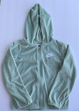 Nike Kids Zipper Jacket Girls 5 6 YRS Athletic Sports Green