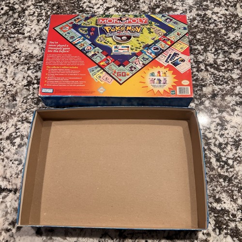 Pokémon Monopoly 1999 INCOMPLETE FOR PARTS Board Cards Box Money Houses Vintage - Picture 17 of 22
