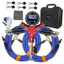 4 Tire Inflation System, 4 Way Tire Inflator Deflator with Hard-Shell Storage