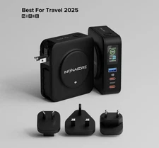 ✅P3 Pro 4 in 1 Travel Power Bank 10,000mAh 65W Portable USB Charger + Adaptors✅