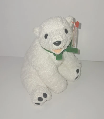 Vintage Ty Beanie Baby Aurora White Polar Bear February 3rd 2000 Collectible