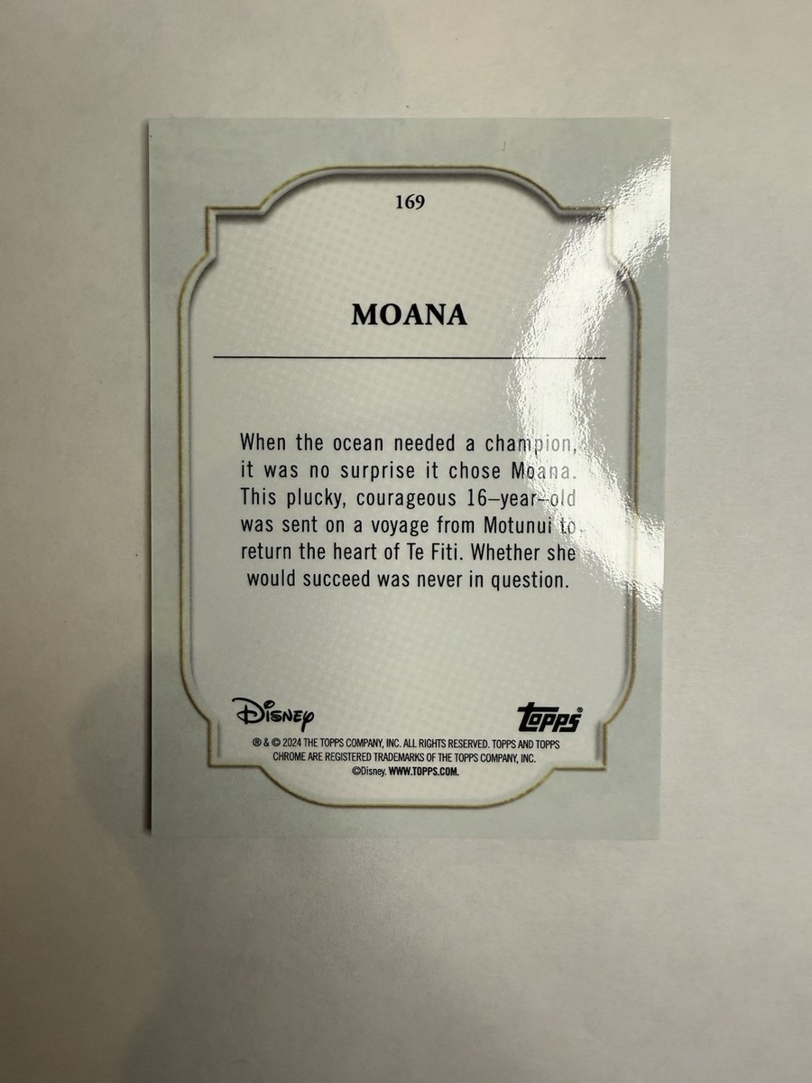 2024 Topps Chrome Disney Moana Green Refractor #169 Moana