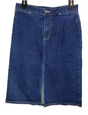 VTG Y2K Gap Denim Front Slit Skirt size 4