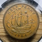 Photo of a 1964 Elizabeth II Half Penny from an eBay listing that sold on Jun 4, 2026