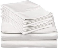 Mattress-Homes 6 Piece Queen Sheet Set, Hotel Luxury Collection, 100 Egyptia...