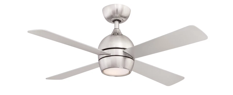 Fanimation Kwad 44" LED Indoor Ceiling Fan in Brushed Nickel with Opal Frosted - Image 2 of 2