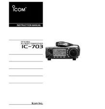 ICOM IC-703 INSTRUCTION MANUAL
