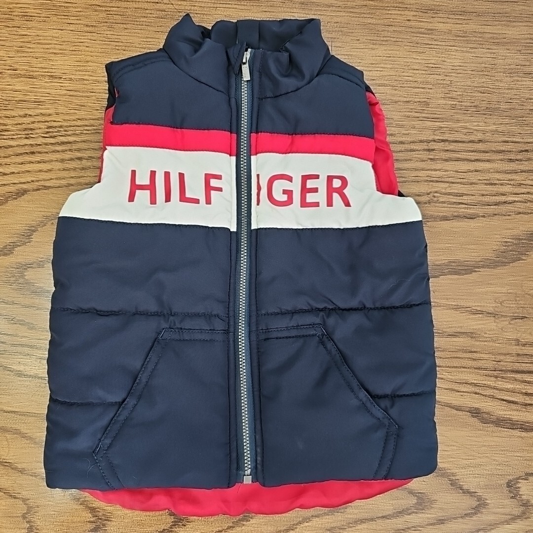Tommy Hilfiger Puffer Kids Full Zip Vest 18 Months Red White