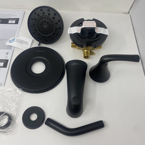 Pfister 8P8-WS2-LRSB Ladera 1-Handle Tub & Shower Faucet w/ Valve, Matte Black - Bild 4 von 13