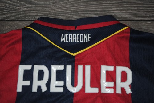 AUTHENTIC 2024/25 BOLOGNA MACRON MATCH HOME SHIRT JERSEY REMO FREULER JERSEY L - Picture 9 of 10