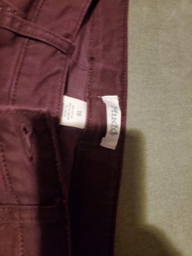 Girls Burgundy Mudd Bermuda Shorts Size 16 - Picture 5 of 5