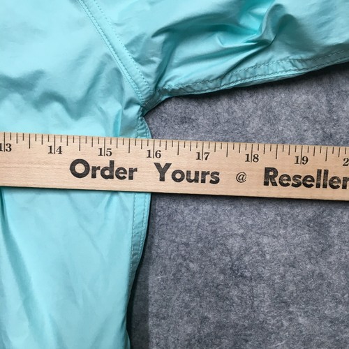 Ivivva by Lululemon Windbreaker Jacket Girls 12 Light Blue Hooded Full Zip Ultra - Picture 10 of 11