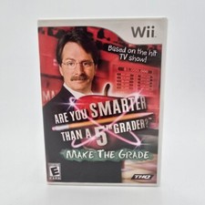 Are You Smarter Than A 5th Grader: Make The Grade Nintendo Wii CIB Tested