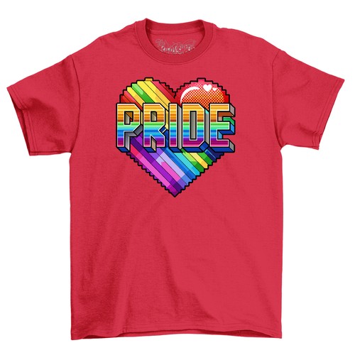 Pride_29 Rainbow Heart Pride T-Shirt - Spreading Love & Laughter! Unisex Bedruckt - Bild 4 von 46