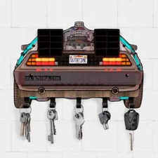 Wall Key Holder Rack Hanger Home Decor - DeLorean - FREE SHIPPING