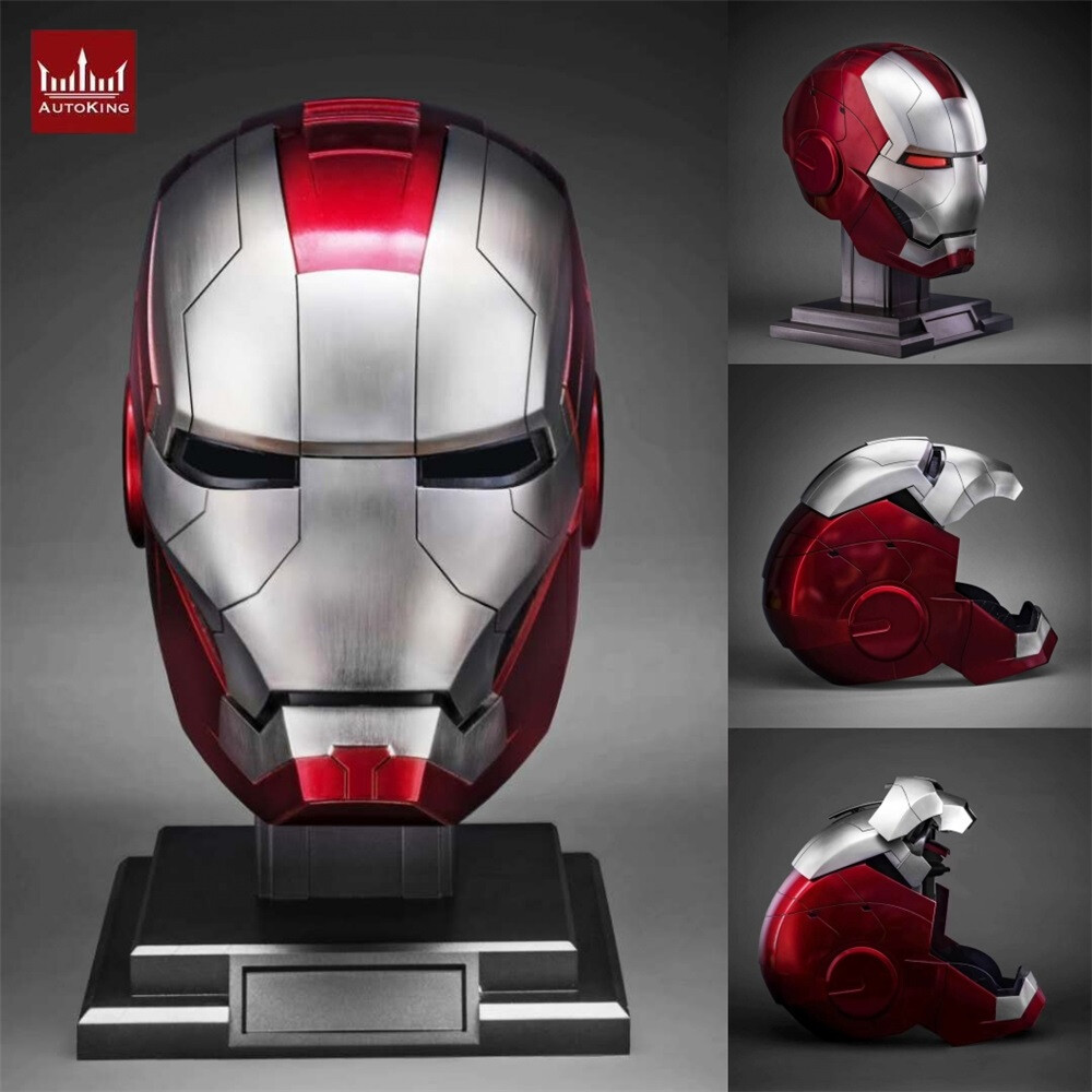 US In Stock: Iron Man Mark 5 Helmet 1/1 Wearable Voice Touch