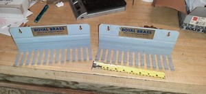 royal brass co. display holder wall mount pegboard fitting holder