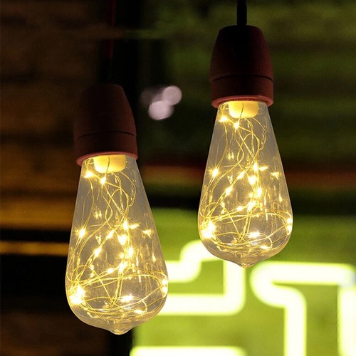LED Fairy Light Bulb ST64 Multiple Color Home Garden Globe Party Lamp Decor - Picture 5 of 16