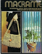 Knotting Your Own Personal and Decorative Accessories Macrame Patterns Book VTG