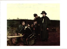 Oversized Postcard Civil War Drummer Boys