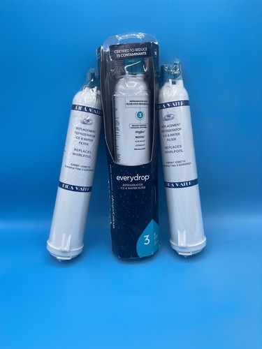 Pack of 3 1 EVERYDROP Replacement ICE & WATER Refrigerator Filter & 2 off-brand - Picture 3 of 6