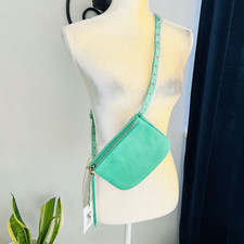 Hobo Saunter Leather Belt Bag/fanny Pack, Adjustable, Concerts, Travel Green Nwt