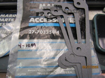4 OEM Quicksilver Mercury Gaskets 27-70335