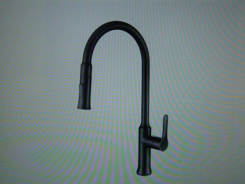 STYLISH FORLI MATTE BLACK HIGH ARC KITCHEN FAUCET WITH SPRAYER FUNCTION NEW