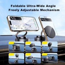 Magnetic Car Phone Holder Mount Suction for iPhone 16/15/14/13 Pro/Max Magsafe