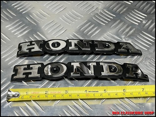 HM Super Sport CB550 F CB550 K CB650 CB750 Fuel Gas Tank Emblem Badge Chrome - Picture 6 of 8