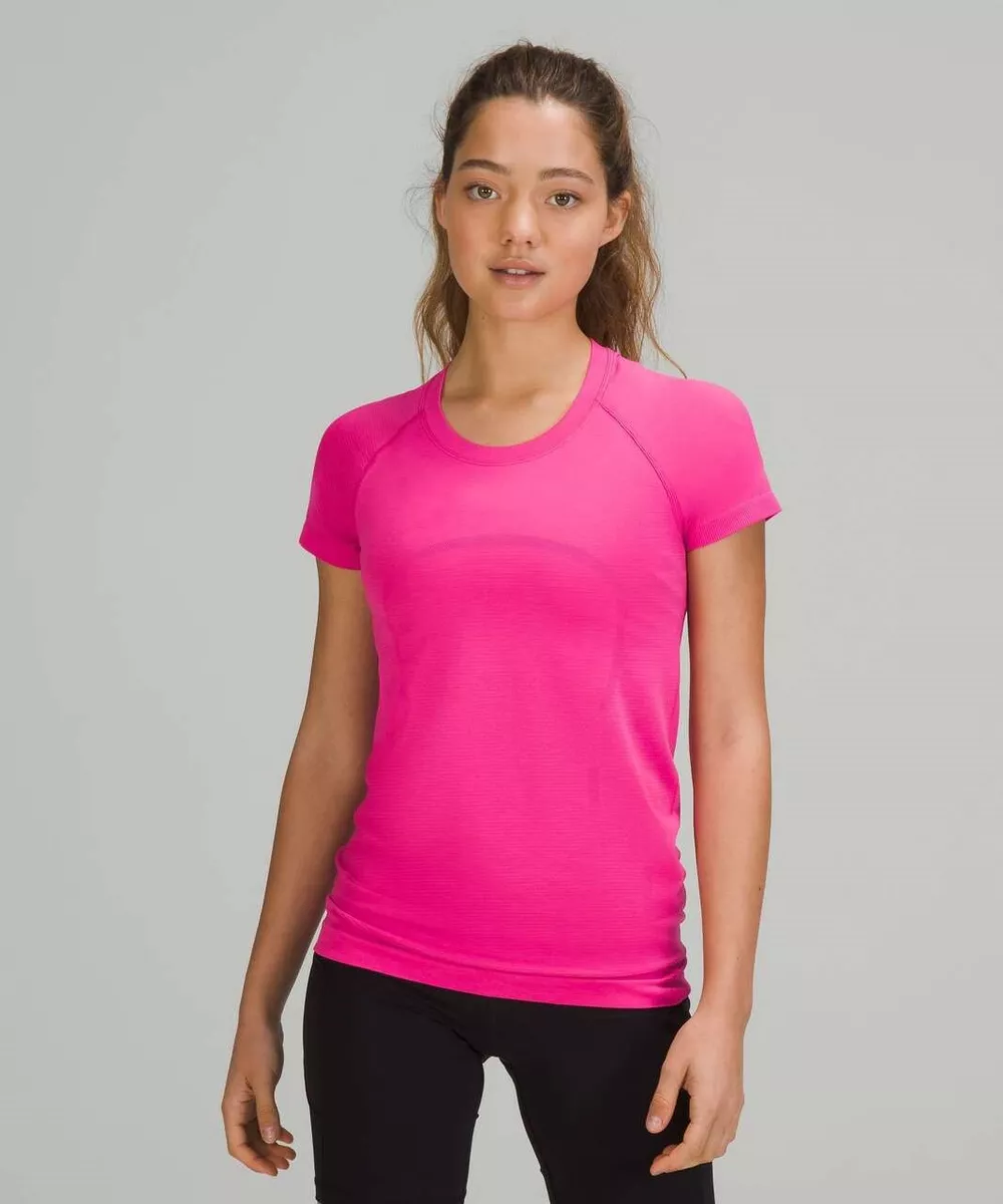 NEW LULULEMON Swiftly Tech 2.0 Short Sleeve Top 6 8 10 12 Sonic Pink