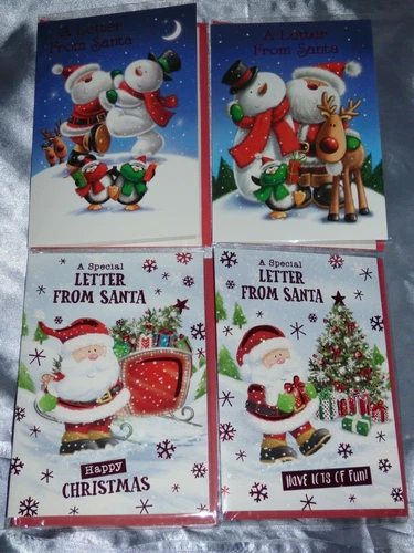 CHRISTMAS CARD FROM SANTA LETTER FROM SANTA TO CHILD BOY GIRL