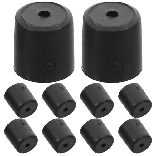 EXTRWORY Lot De 20 Patins En Caoutchouc Résistant à La Chaleur Pour Grilles De Cuisinière - Noir, 0,5 Cm - Compatible DVGSU101, VGRT560 6GQ