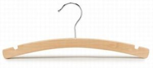 Natural Wooden Kids Children Baby Hangers 12" - Box of 48 - Picture 1 of 1
