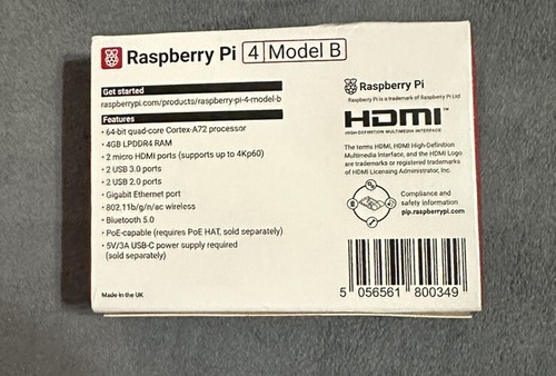 Raspberry Pi 4B 4GB RAM Computer - BRAND NEW/SEALED - FREE SHIPPING - Picture 2 of 3