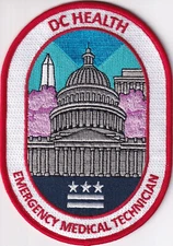 DC Health EMT Emergency Medical Technician uniform shoulder patch Washington DC