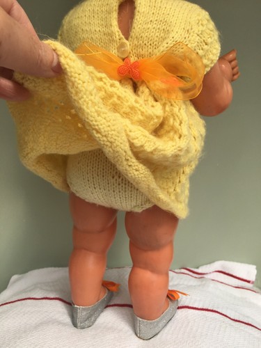 RARE Antique 1920s tanned Celluloid Petitcollin named "Colette" 47.5cm size - Picture 4 of 12