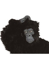 ADULT GORILLA APE CHIMPANZEE MONKEY ANIMAL COSTUME MASK LATEX BLACK