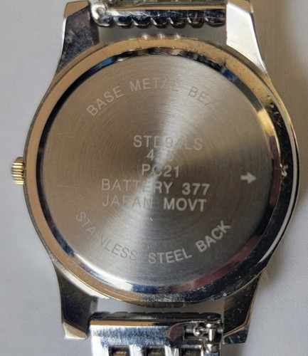 Studio Time Watch Rhinestone Studded with Gold Bezel Quartz MOV'T - Picture 10 of 11