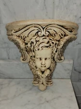 1 Vintage Angel Cherub Wall Scone / Shelf FREE SAME DAY SHIPPING 