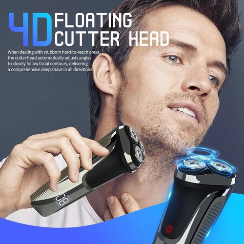 Snapbuy Electric Razor for Men, Snapbuy Razor 4D Rotary Shaver with LCD Display - Picture 2 of 10