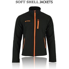 Soft Shell Fleece Lined Waterproof Windproof Outdoor Work Jacket Golf Men's UK