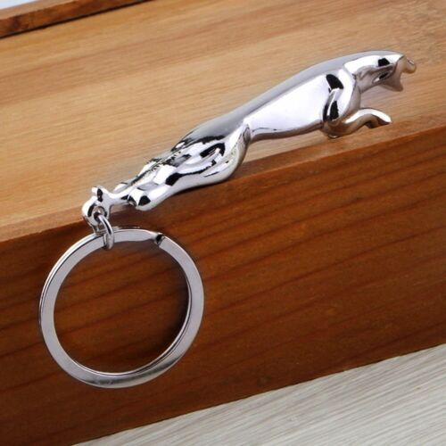 Jaguar Keychain Stainless Steel Design for Luxury Car Keyrings Key Chain Rings - Foto 3 di 14