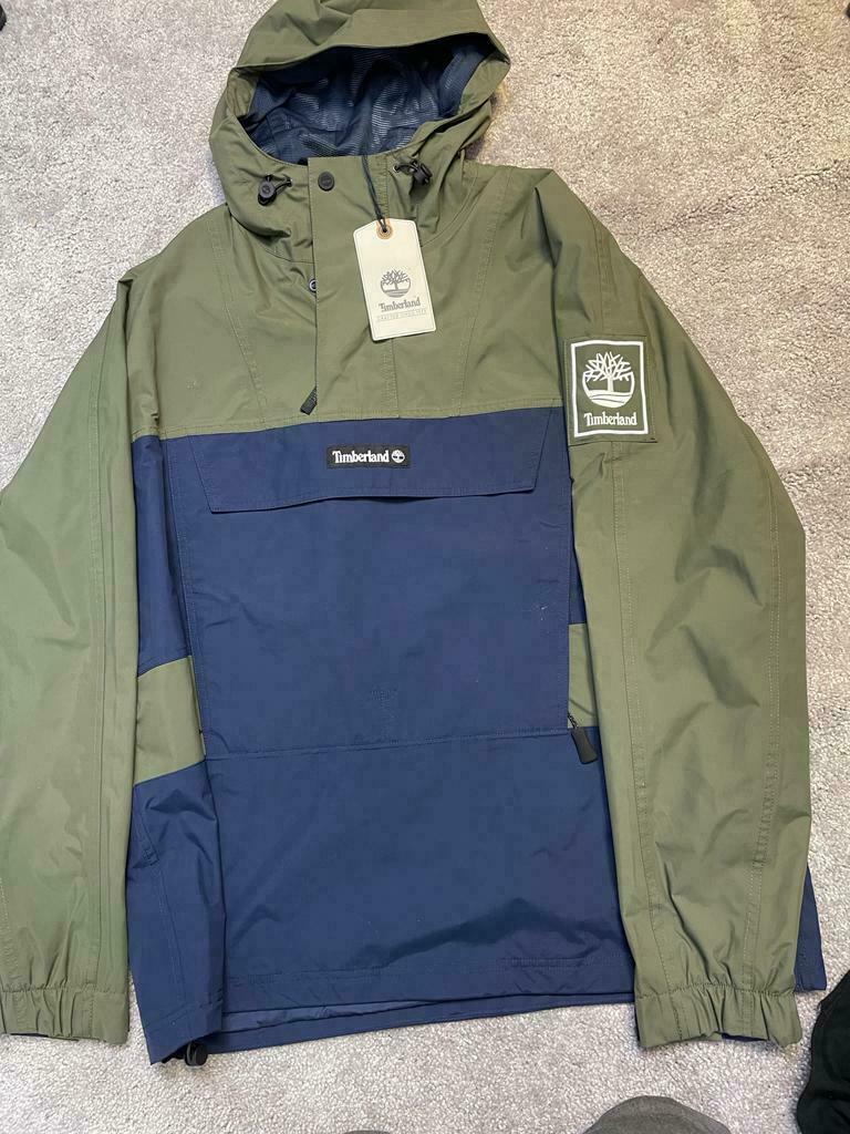 Timberland Windbreaker Sls Hoodie Jacket Half Zip Men's New Timberland Windbreaker Sls Hoodie Jacket Half Zip Men's New