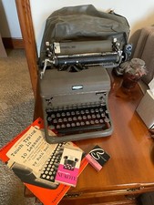 Royal Typewriter vintage TESTED works With Dust Cover. thumbnail