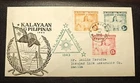 1943 Kalayaan Nang Manila Japan Occupation Manila Philippines Cover FDC WW2