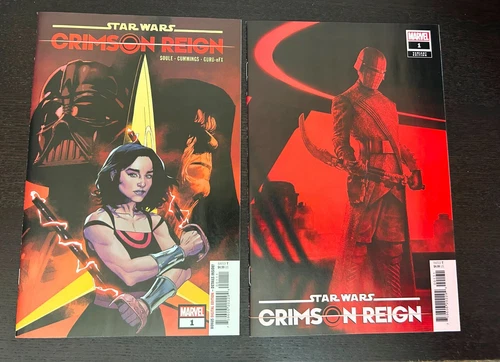 STAR WARS CRIMSON REIGN #1 (Marvel Comics 2022) -- 1st Print + VARIANT