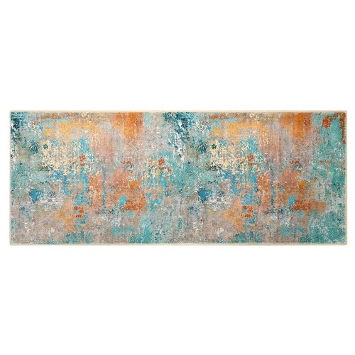 Washable Bathroom Rug Runner 2x5Modern Abstract Bedside Rug Non Slip Colorful... - Picture 7 of 7
