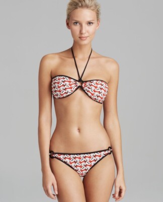 トリーバーチ　水着　S NuBra付き NWT $245 TORY BURCH CALYX Sz L BANDEAU TOP & Sz M BOTTOM | eBay
