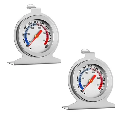 Durable Oven Thermometer 50-300°C/100-600°F Stainless Steel Food Meat Temp Gauge - Image 1 of 4